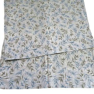 Vintage Home Design Pair of 2 Standard Pillowcases Gray Blue Cotton USA Made